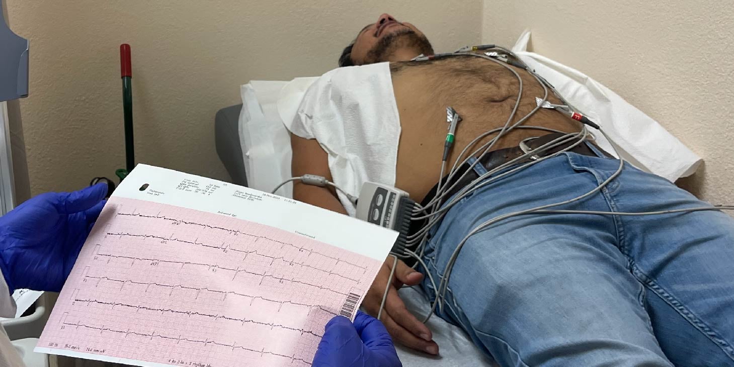 Electrocardiograma realizado en Clínica Médica La Salud